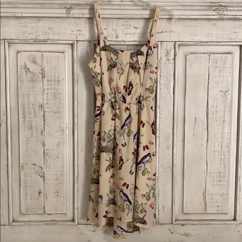 Floral/Bird Print Dress
